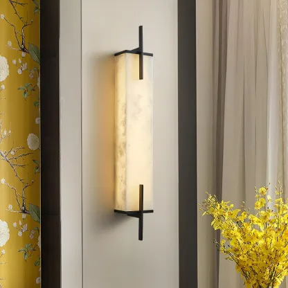 Jade Moderno Minimalismo Alabastro Lámpara de Pared Dormitorio Pasillo