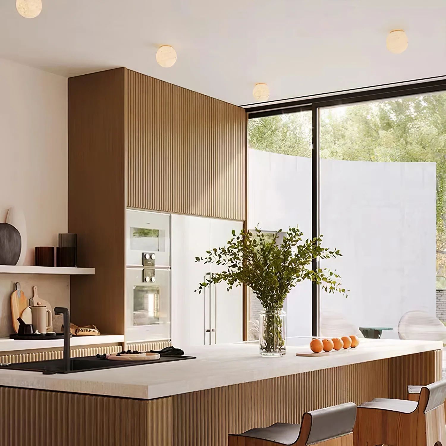 Jade Moderno Redondo Mini Alabastro Lámpara de Pared Dormitorio Salón Pasillo