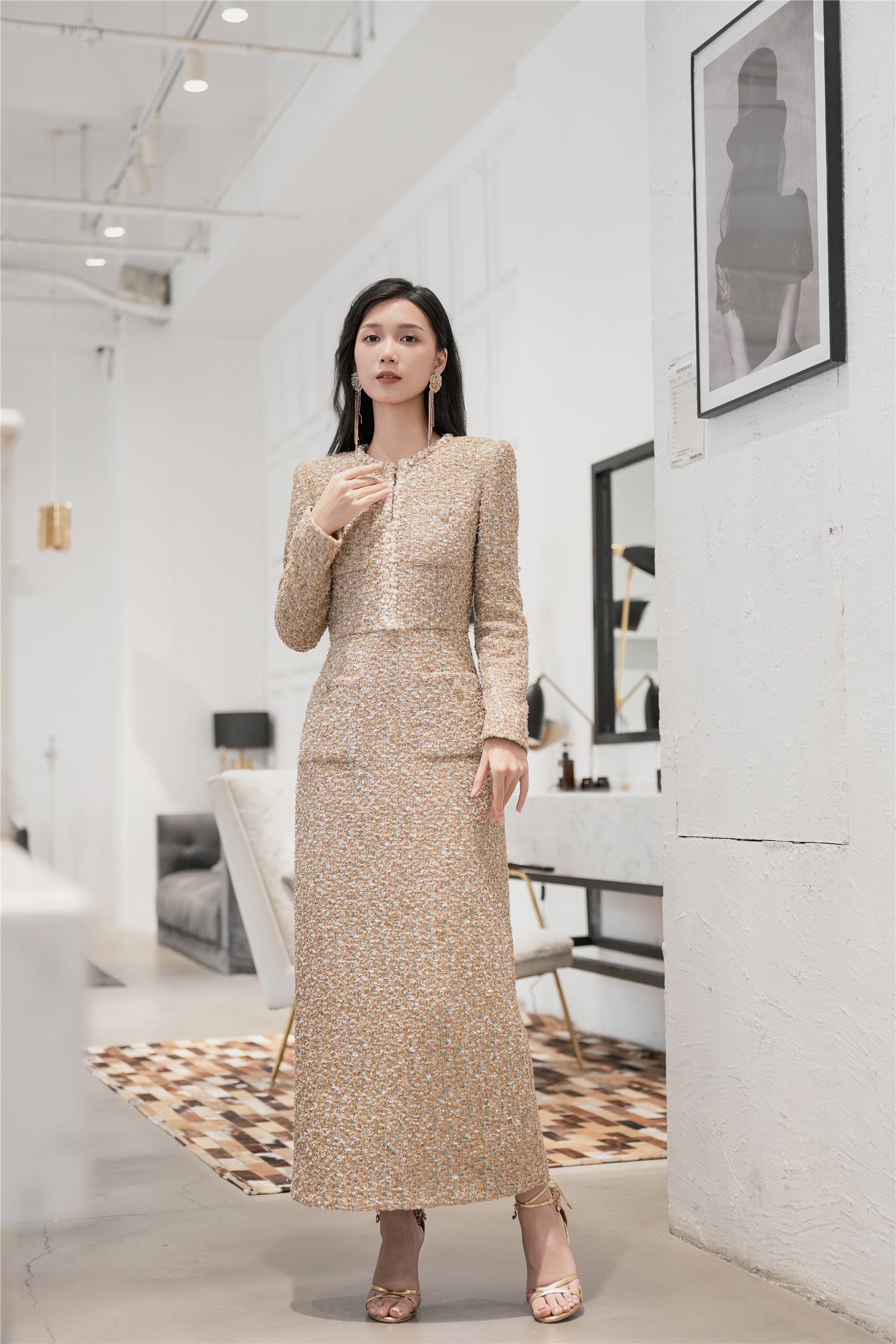 BESIONIA Fashion High Waist Dress