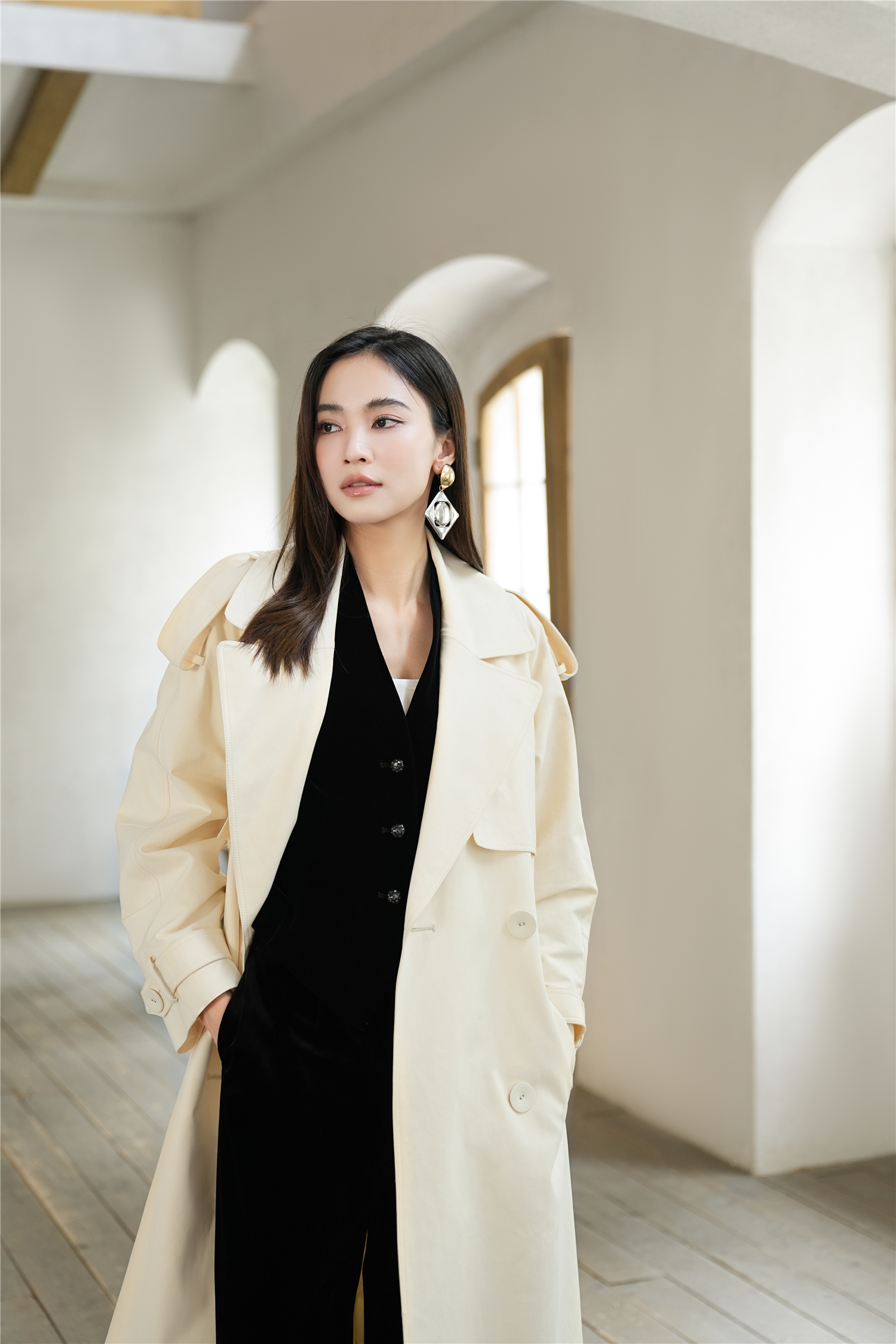 BESIONIA French Haute Couture Tweed Coat