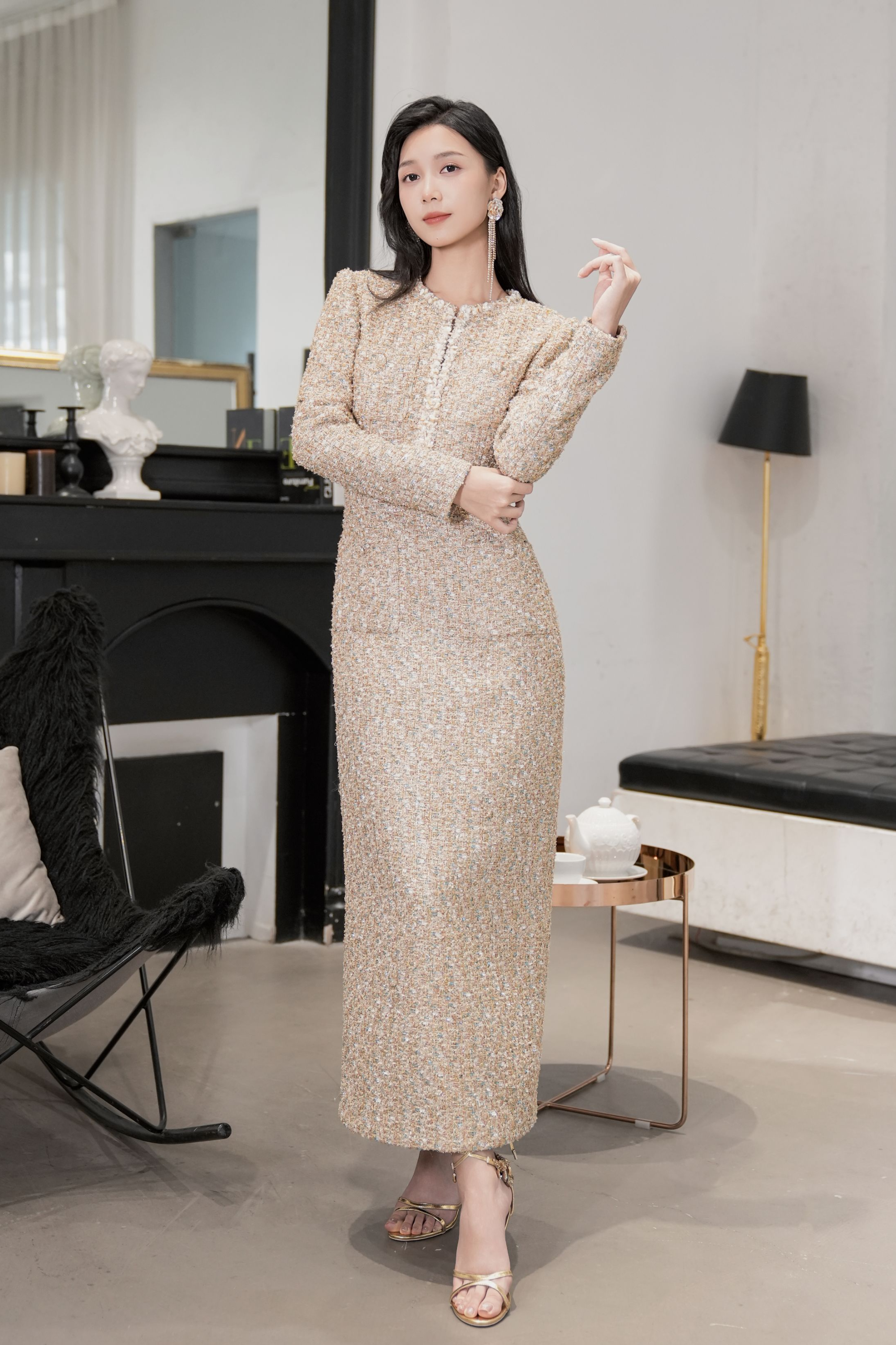 BESIONIA Fashion High Waist Dress