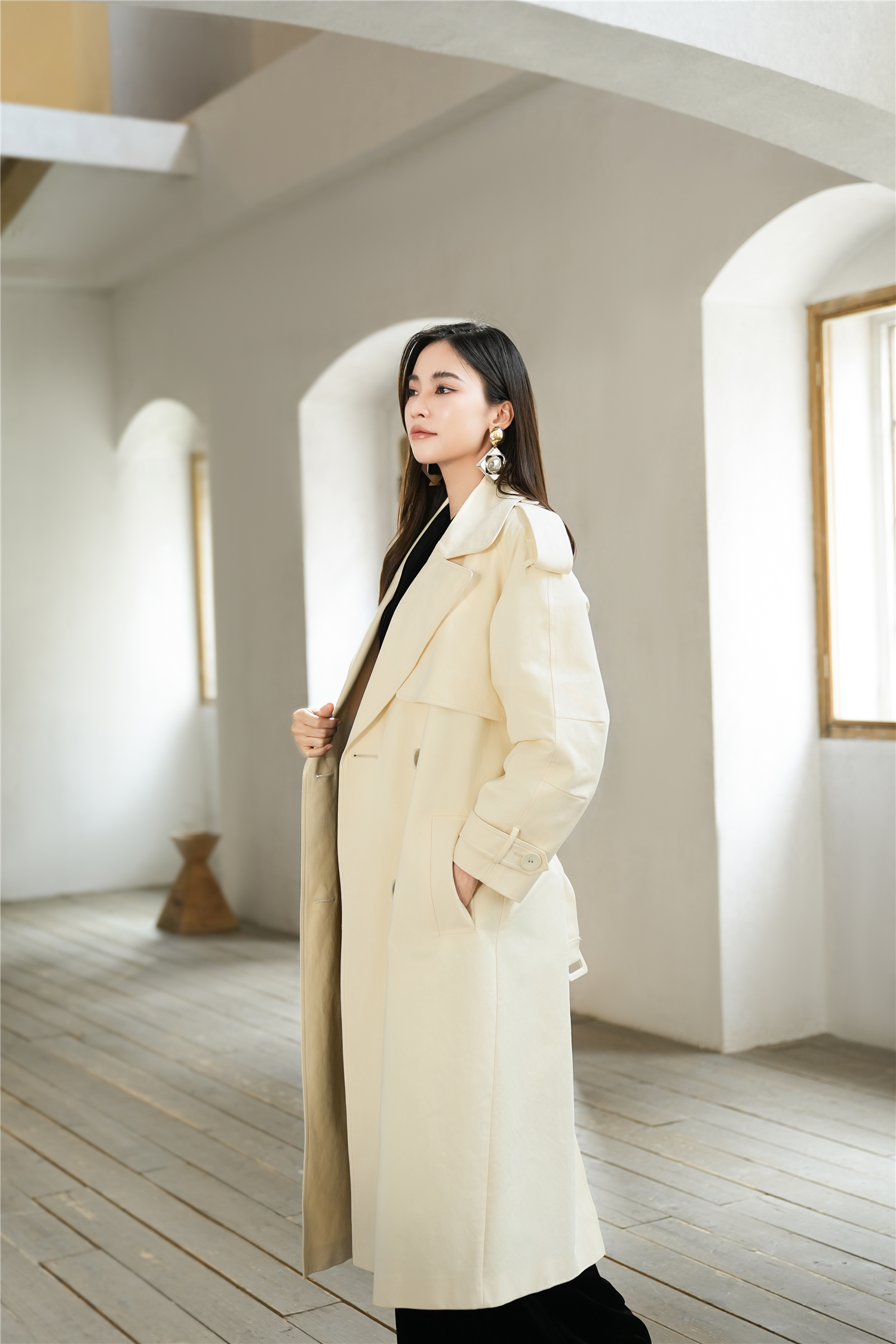 BESIONIA French Haute Couture Tweed Coat