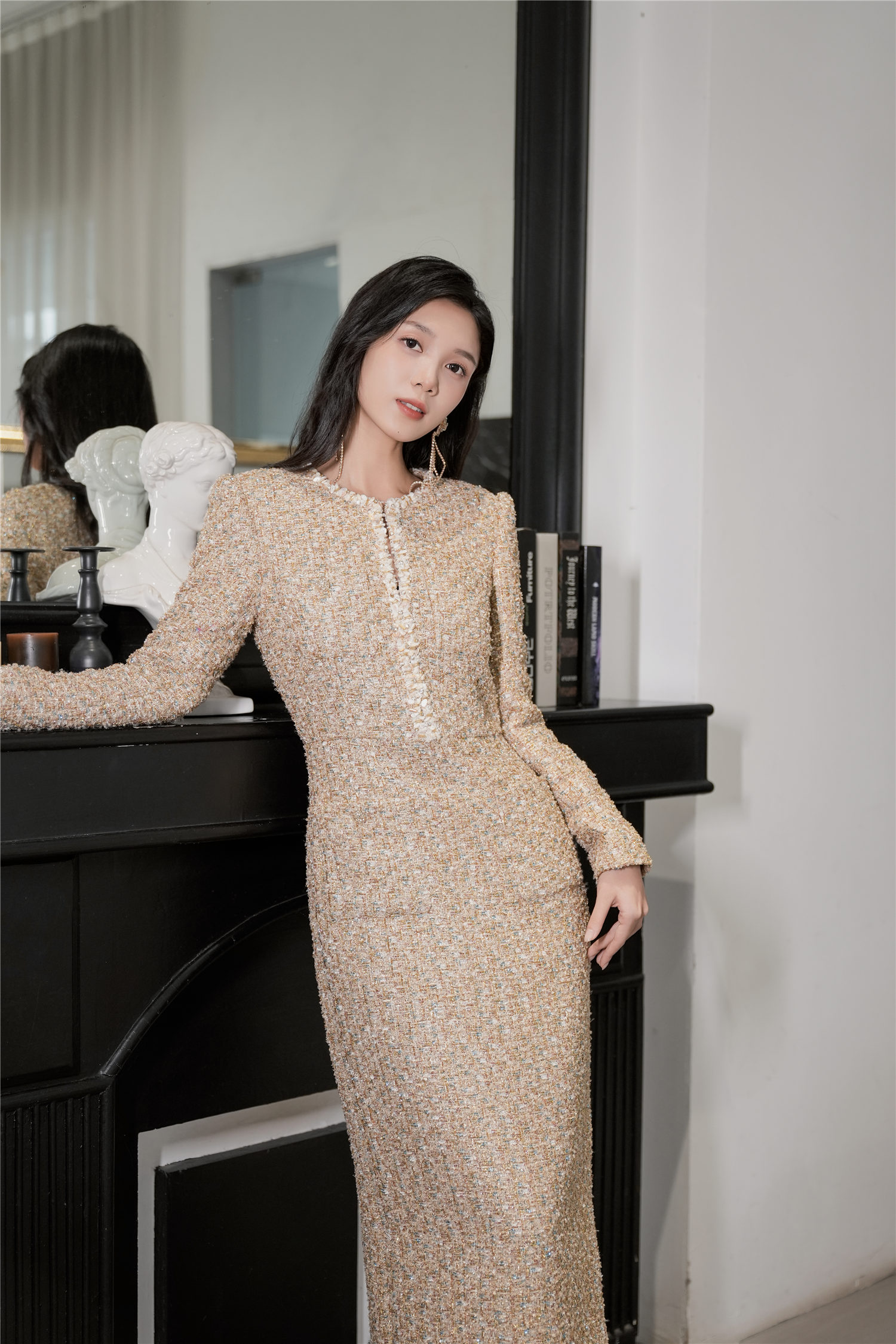 BESIONIA Fashion High Waist Dress