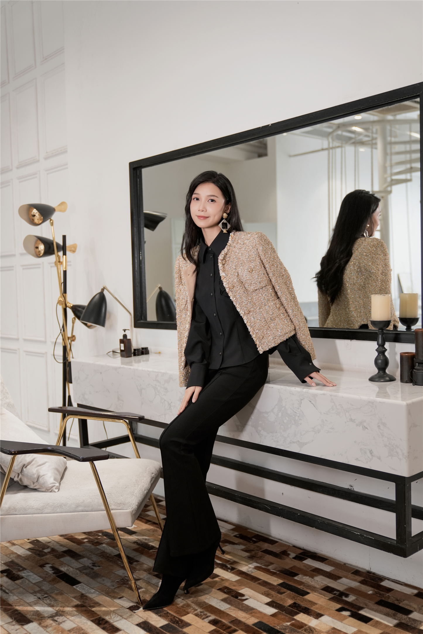 BESIONIA Waist-slimming design shirt