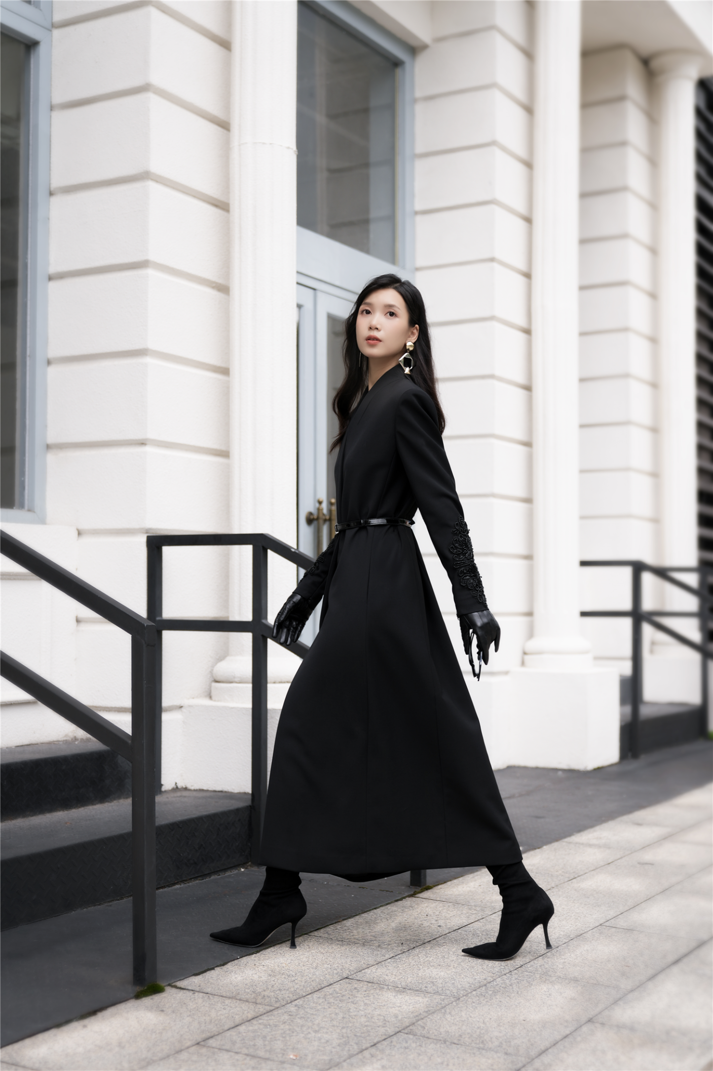 BESIONIA Elegant Vintage Coat