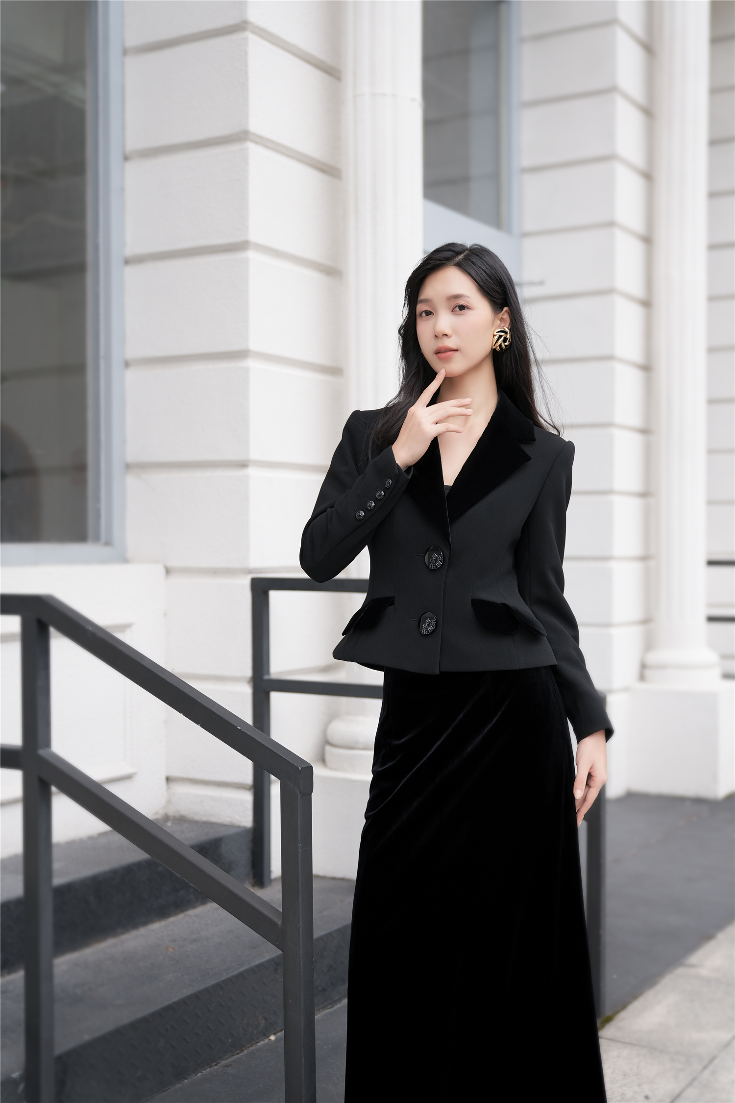 BESIONIA French Vintage Short Outerwear