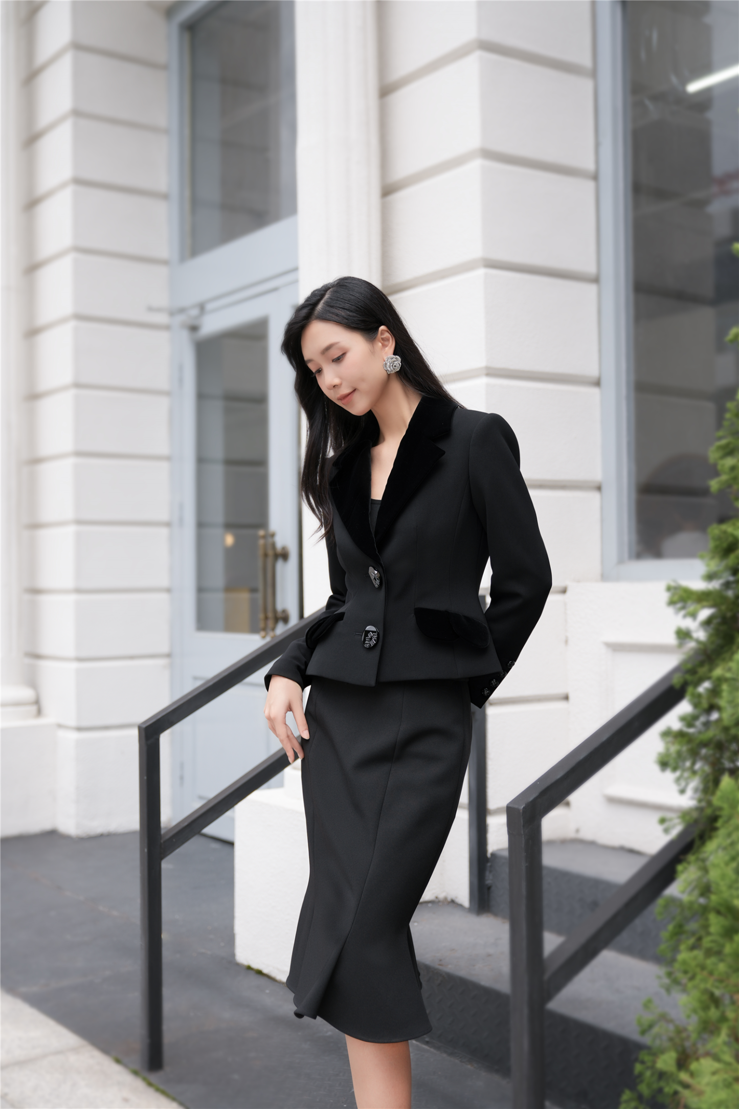 BESIONIA French Vintage Short Outerwear