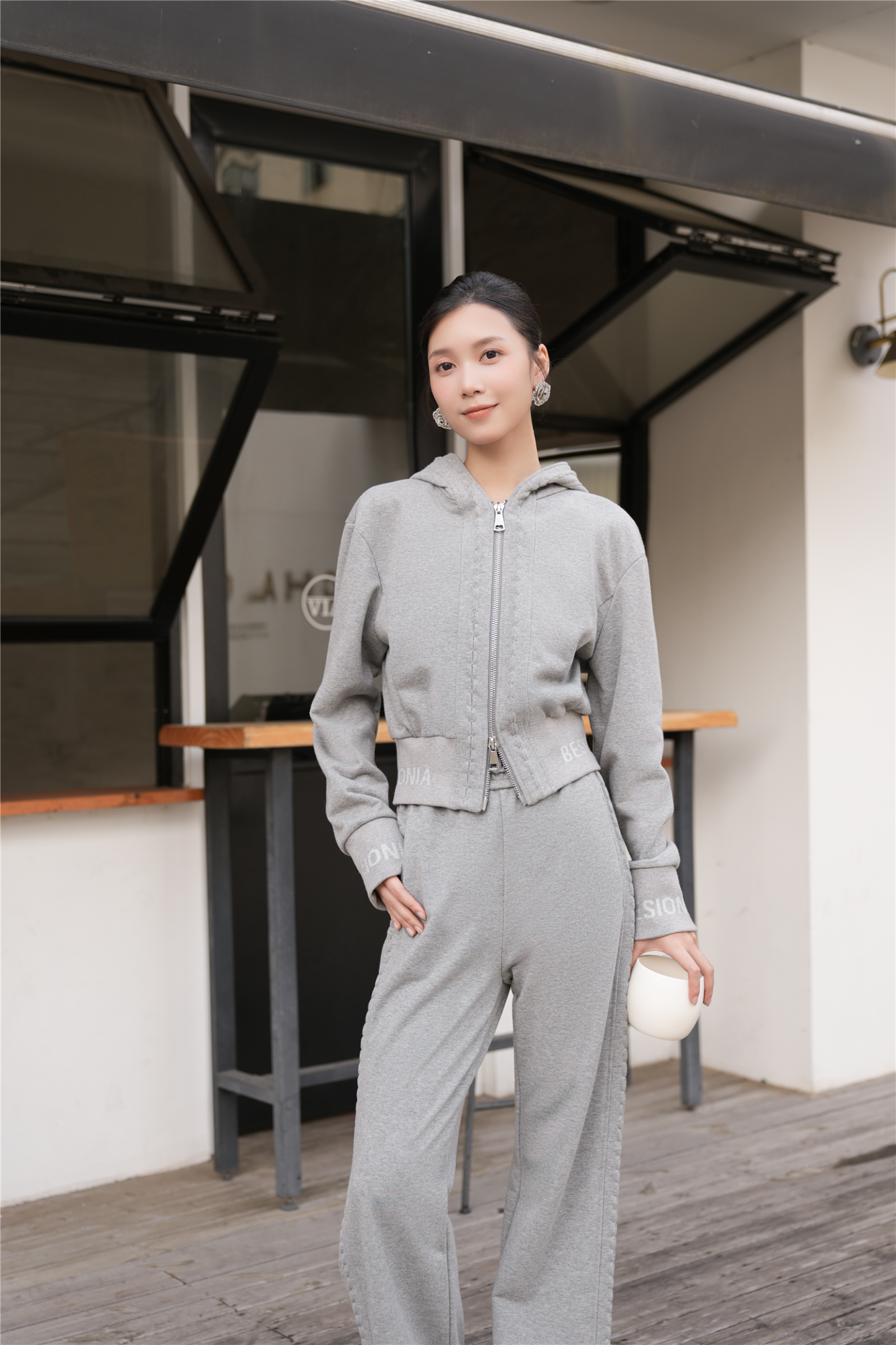 BESIONIA Hooded Design Casual Outerwear