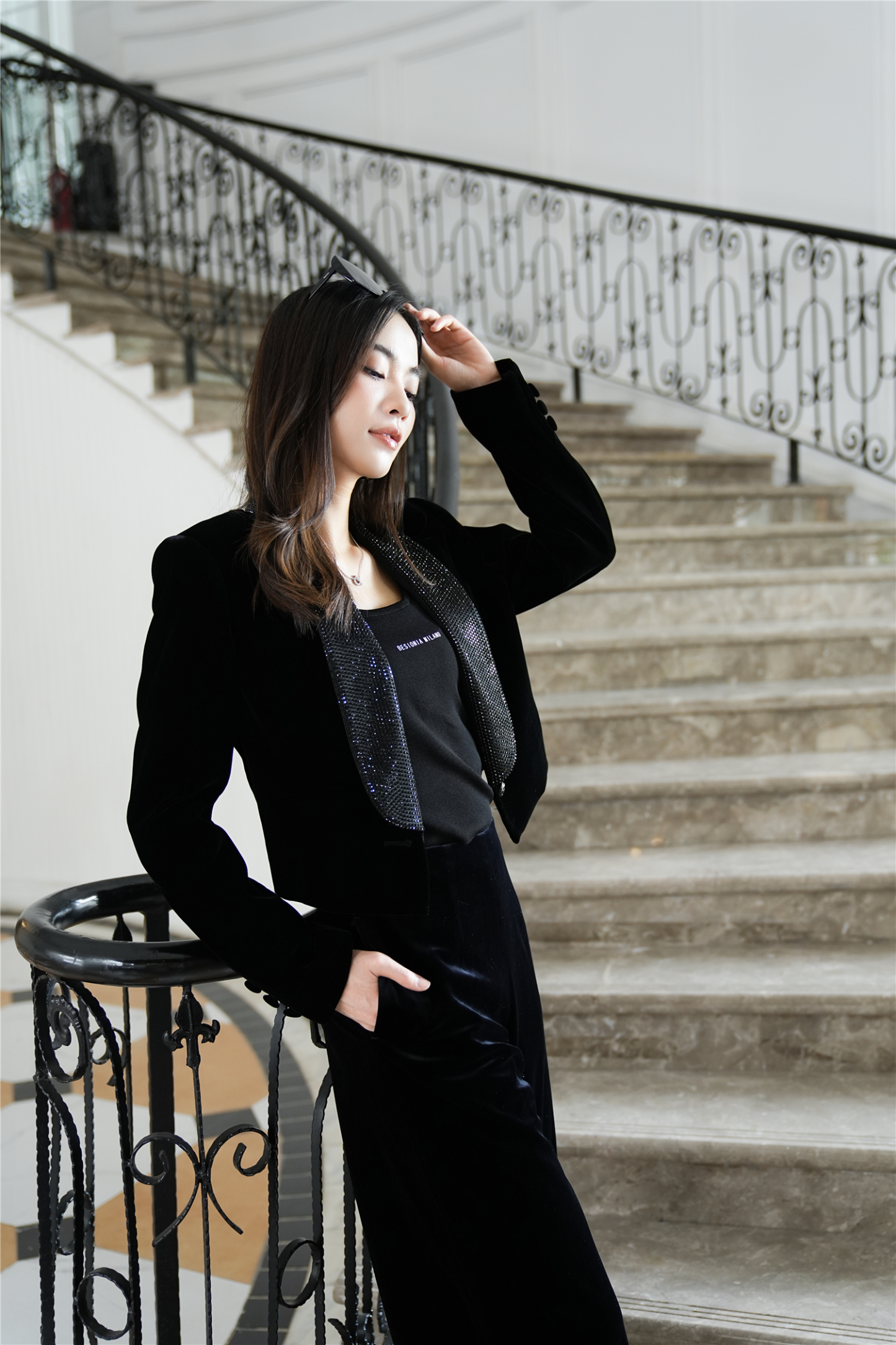 BESIONIA Stylish Patchwork Short Outerwear