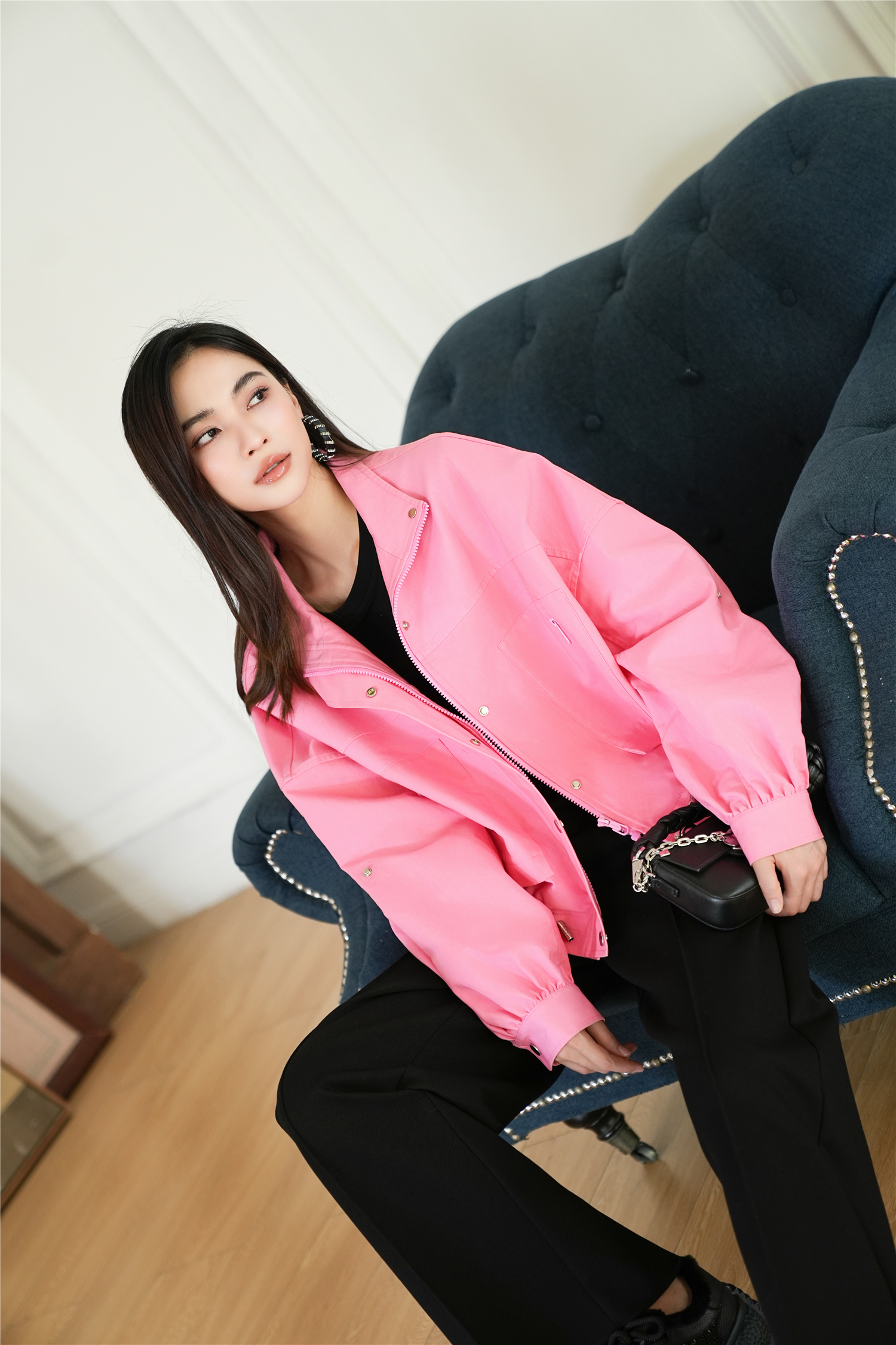 BESIONIA Premium Feeling Skinny Casual Pants