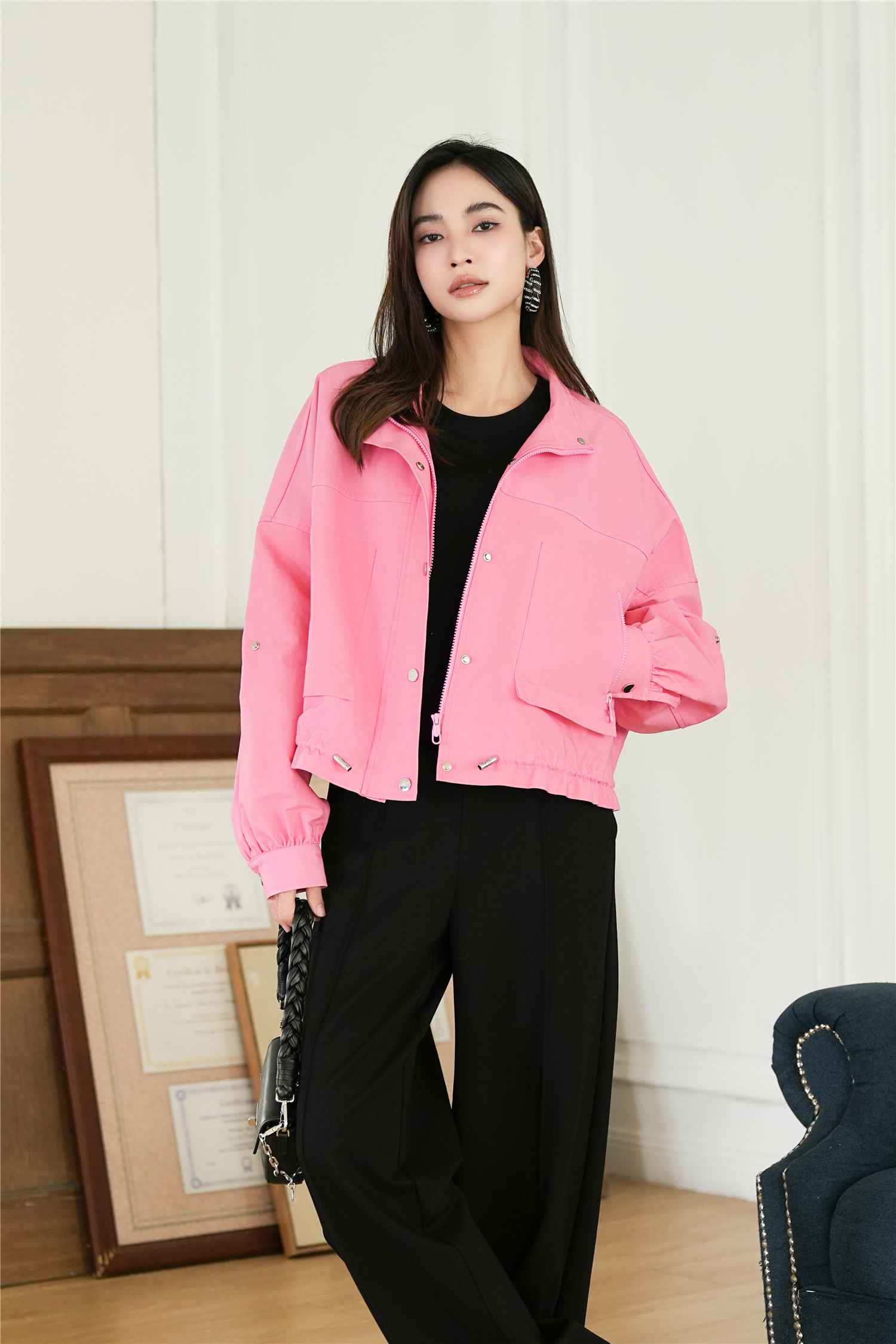 BESIONIA Premium Feeling Skinny Casual Pants