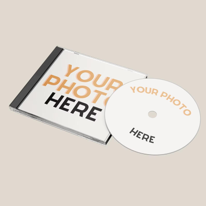 Christmas Gifts Personalized Song and Photo CD Mixtape 12 Songs Playlist with Custom Songs Case CD