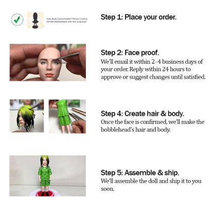 Handmade LA Dodgers Baseball Fans Couple Custom Bobbleheads