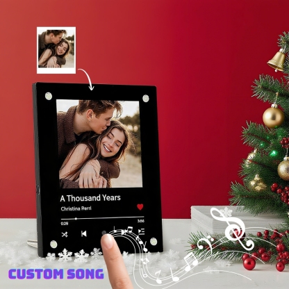 Customized Photo and song Frame Personalized Music Photo Frame Song  Anniversary Gift For Her
