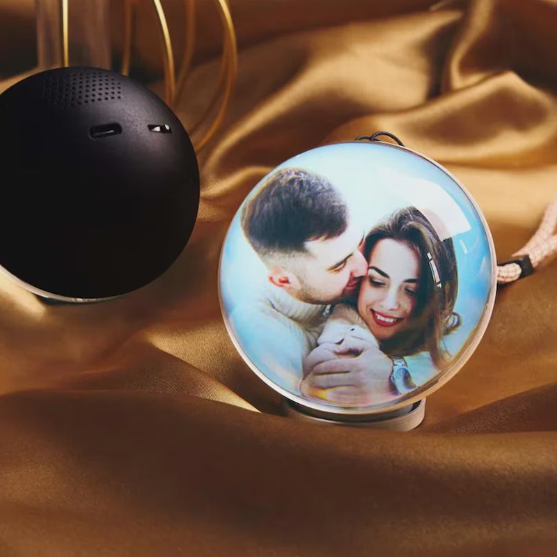 Personalized Video 3D Globe Crystal Ball with Sound Custom Album and V