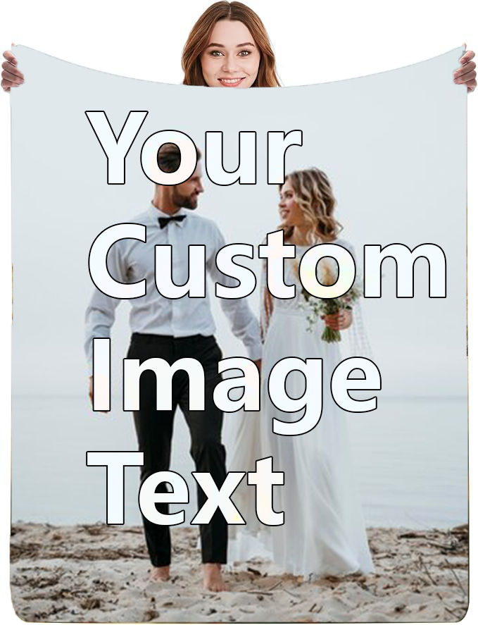 Custom Blanket with Picture Customized Blankets with Photos Christmas Personalized Blankets