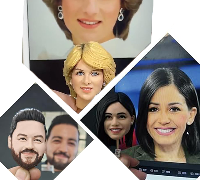 Fully Customizable 2 person Custom Bobblehead With Engraved Text