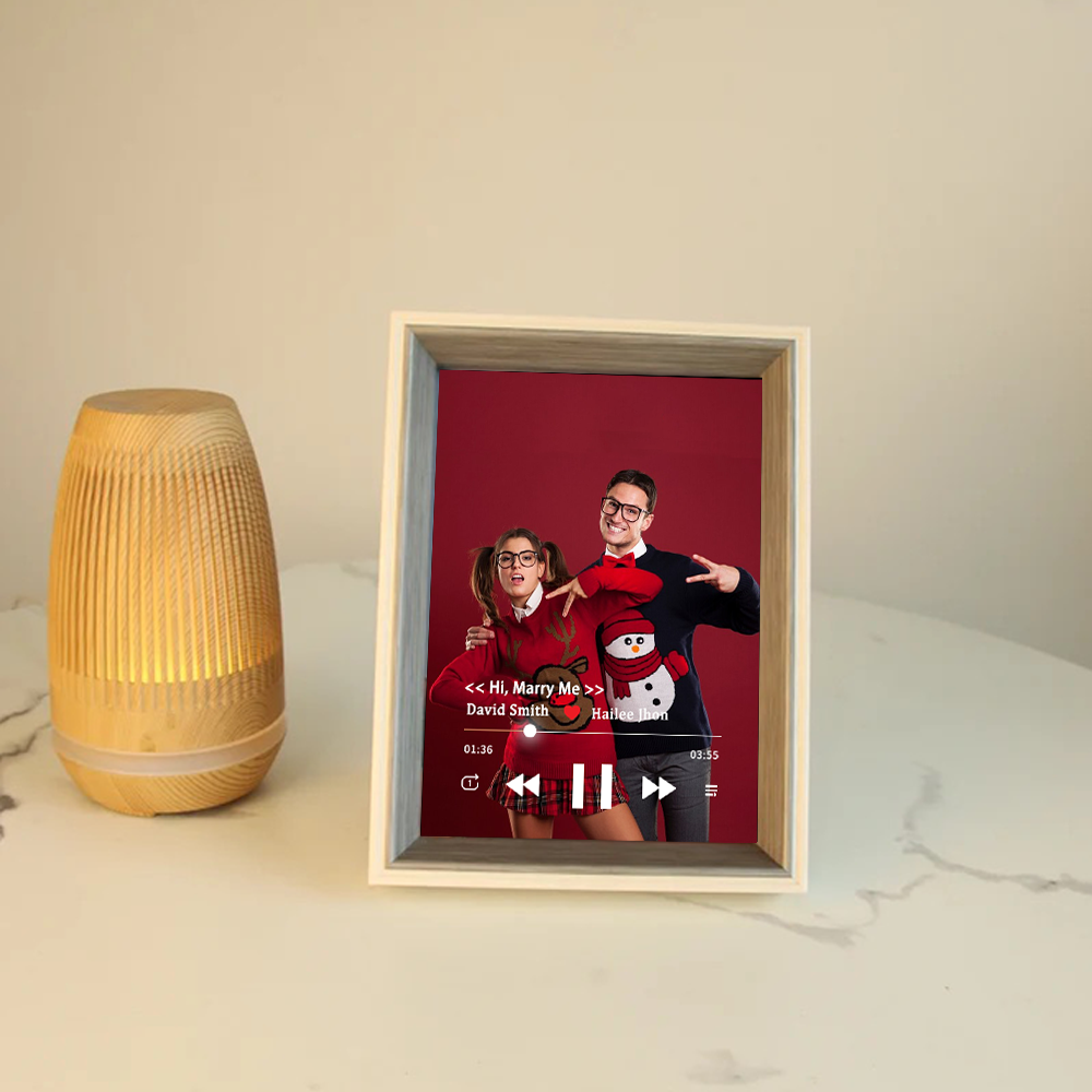 Custom Music Photo Frame with Personalized Picture Music Player (Can Play Music)