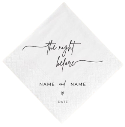 Personalized Wedding Napkins Custom Cocktail Napkins Dinner Napkins Bridal Shower Engagement Gifts for Wedding