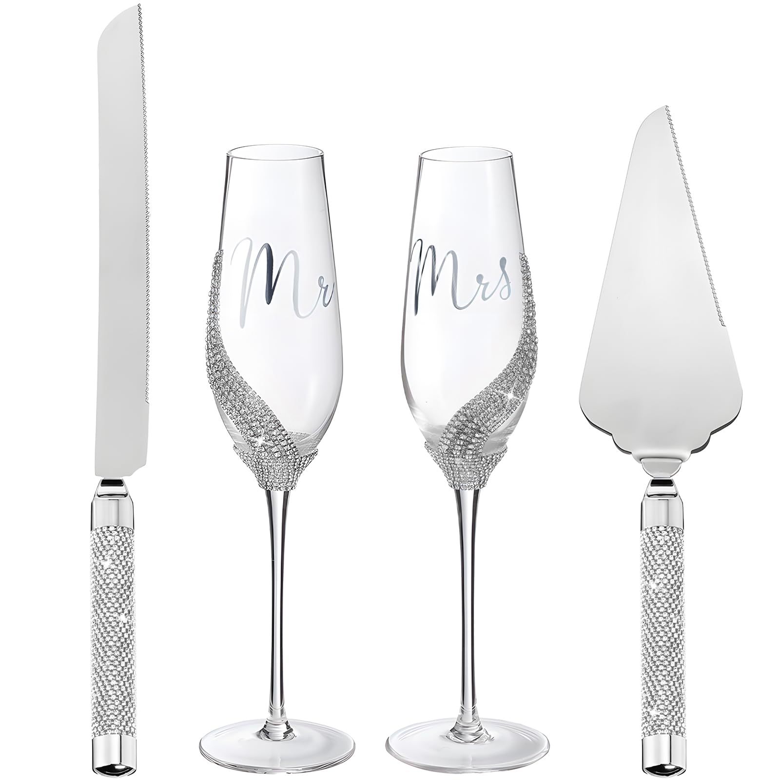 Personalized Wedding Champagne Flutes Custom Champagne Flutes for Wedding Party Wedding Gift for Couple
