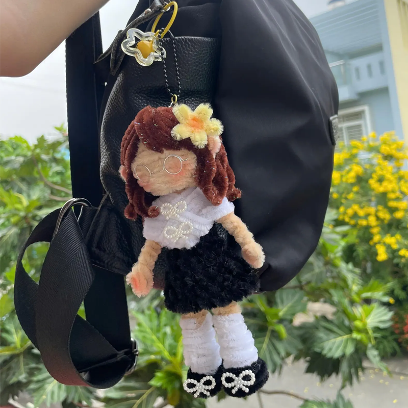 Handcraft Custom Portrait Doll Handmade Pipe Cleaner Doll Chenille Stems Stick Anime DIY Customized Human Figure Anniversary Gifts