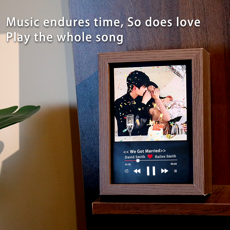 Custom Song Picture Frames with Music Album Cover Personalized Music Player (can play music)