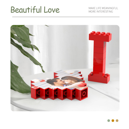 Custom Square Building Brick Photo Block Love Puzzle Brick Gift