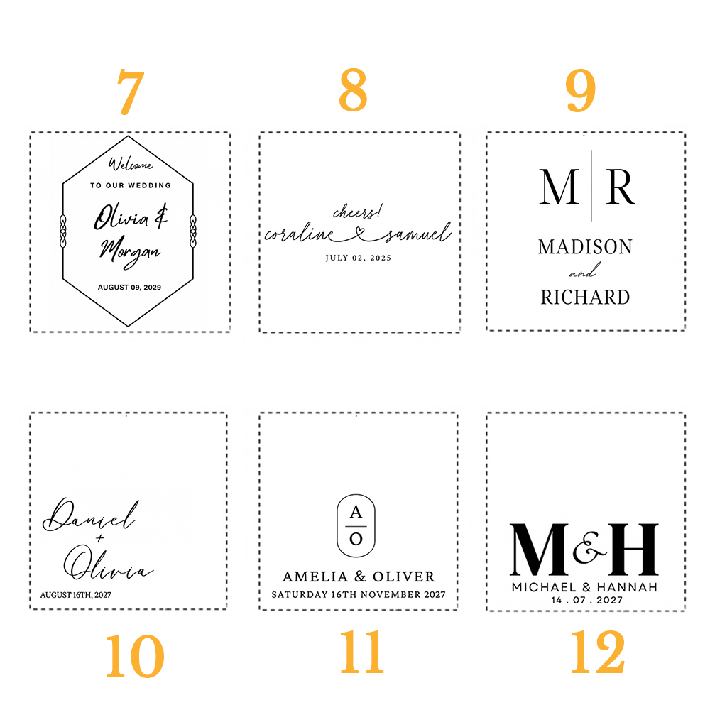 Personalized Wedding Napkins Custom Cocktail Napkins Dinner Napkins Bridal Shower Engagement Gifts for Wedding