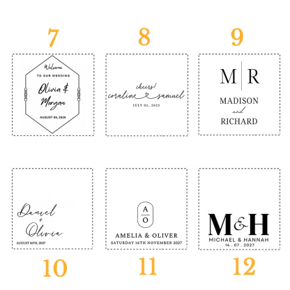 Personalized Wedding Napkins Custom Cocktail Napkins Dinner Napkins Bridal Shower Engagement Gifts for Wedding