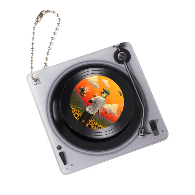 Personalized Photo Album NFC Music Acrylic Keychain Record Rotating 3d Keychain