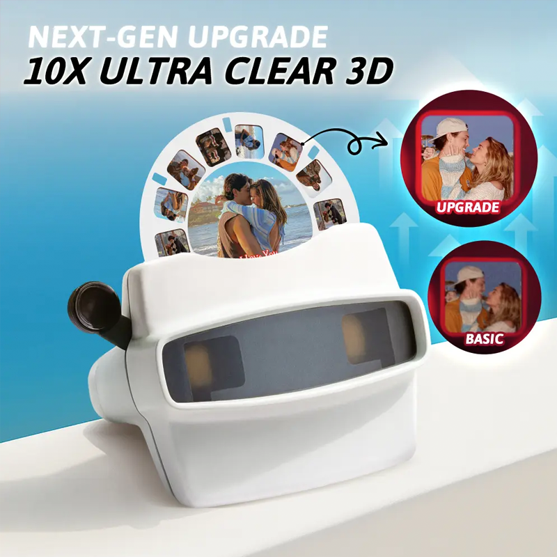 Personalized 3D Photo Viewer and Custom Viewfinder Toy and Reel with Your Pictures Christmas Gift