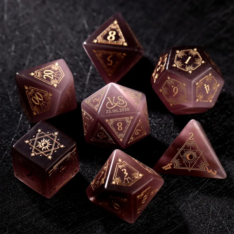 Custom Anniversary D20 Dice Personalized Engraved D&D Gift Marriage Dice Anniversary Gift for Her/Him