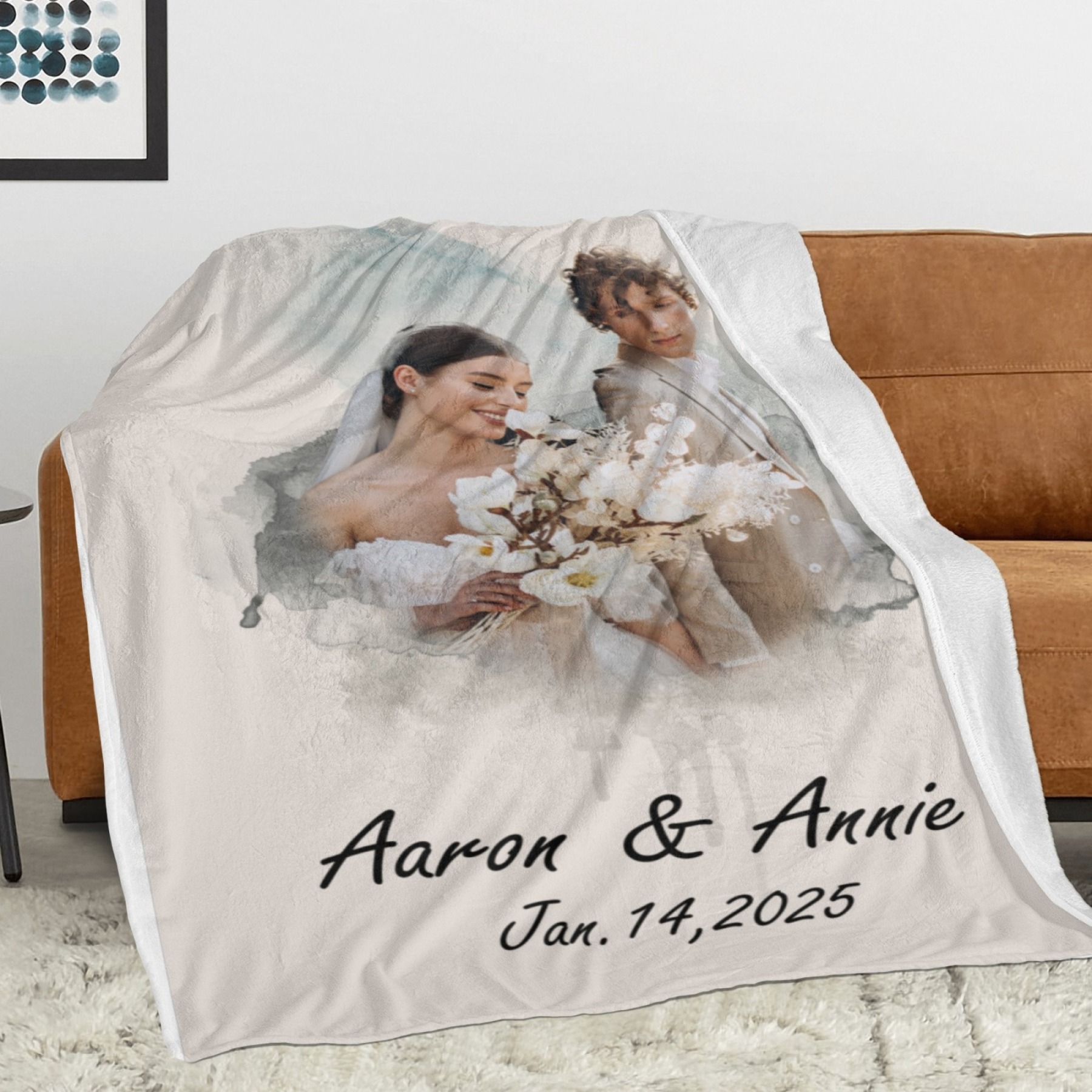 Custom Blanket with Photos Collage Personalized Throw Blanket with Photos Valentine's Day Gift