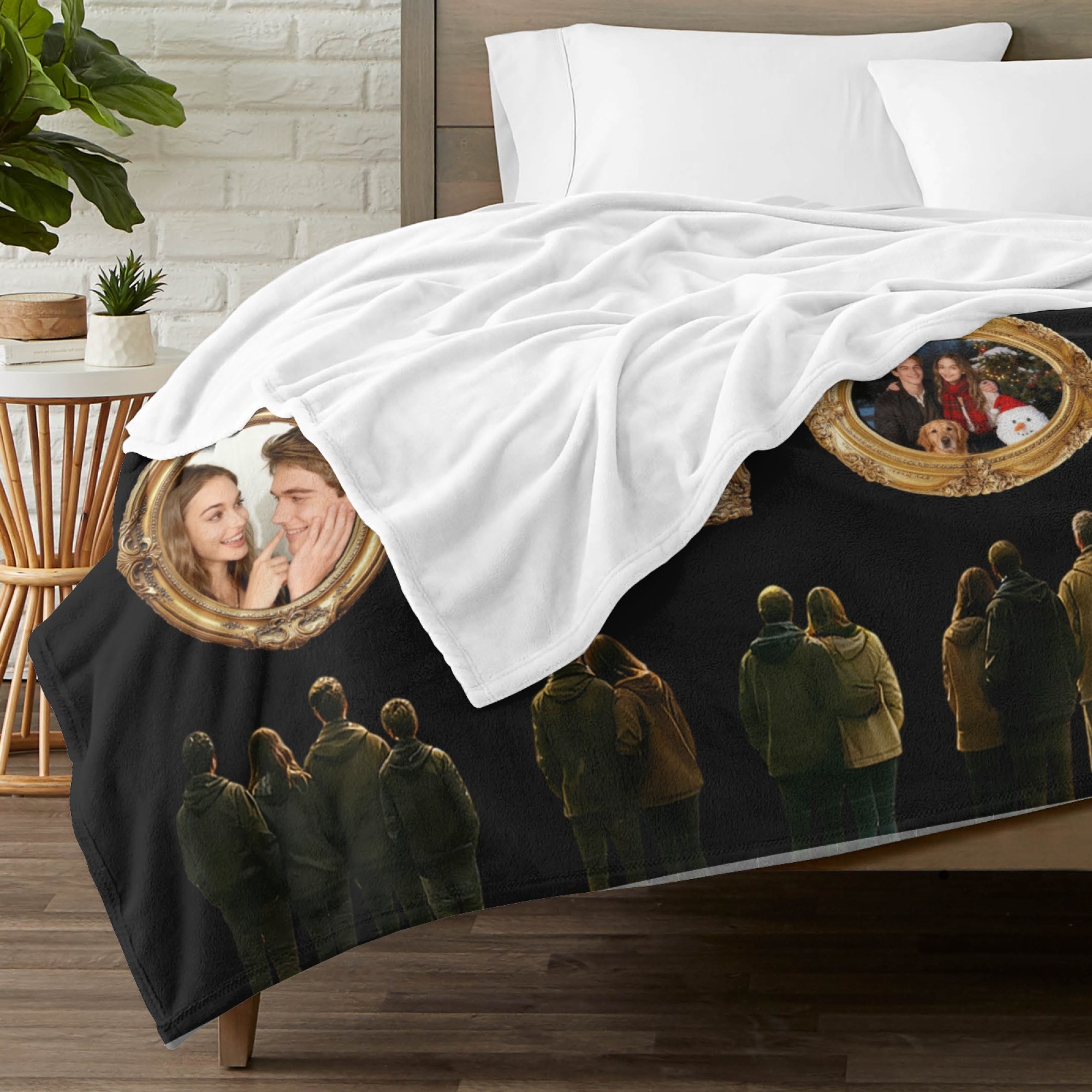 Custom Museum of Us Blanket with Collage Photos Blanket Personalized Throw Blanket Anniversary Gift for Couple