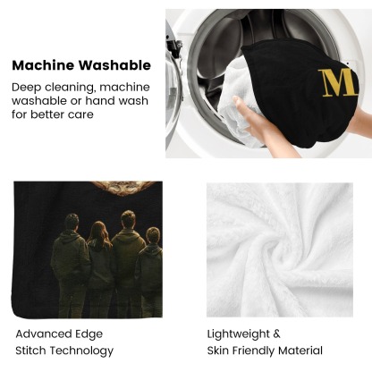 Custom Museum of Us Blanket with Collage Photos Blanket Personalized Throw Blanket Anniversary Gift for Couple