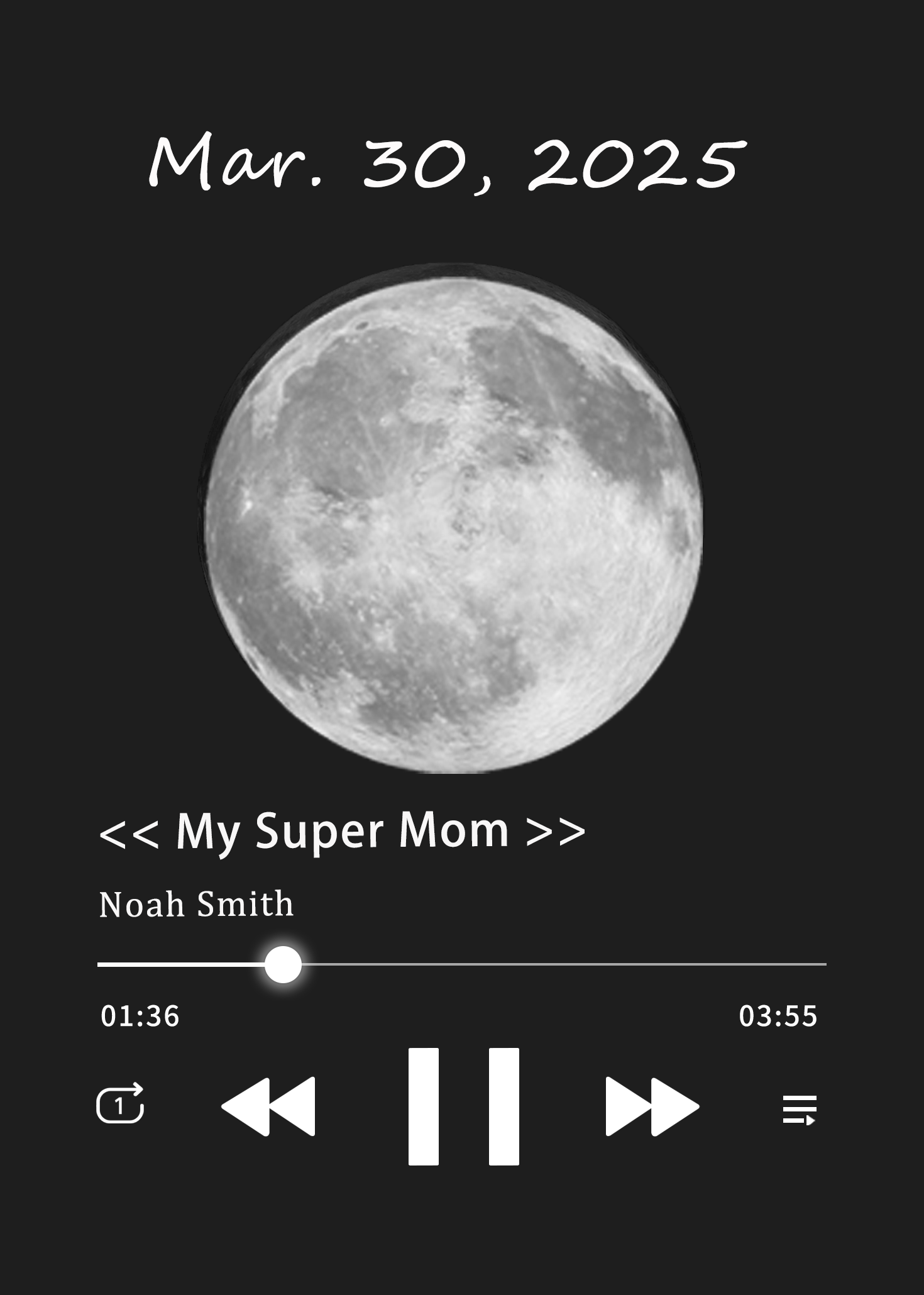 Photo Frame with Music Custom Whole Song Frame Personalized Music Play