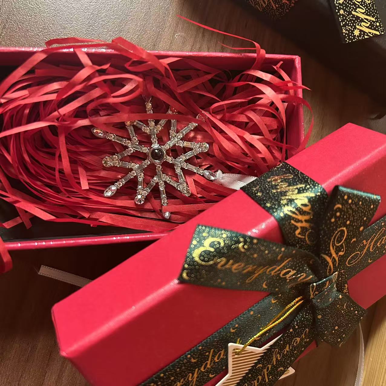 Customizable Photo Christmas Ornament with Picture Inside for Tree Decoration Christmas Gifts