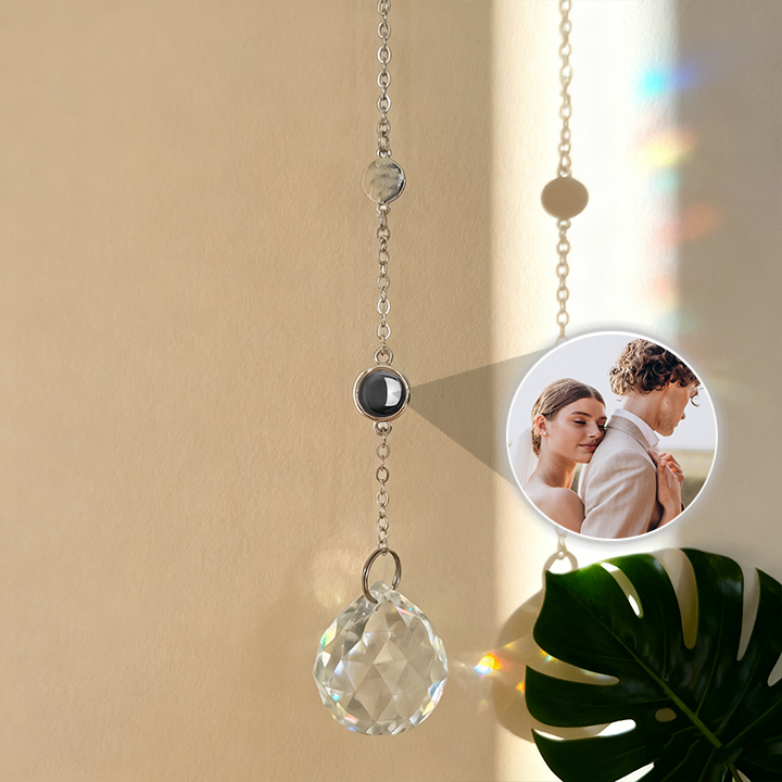 Personalized Sunburst Photo Otama Custom Projection Ornaments Gift for Christmas