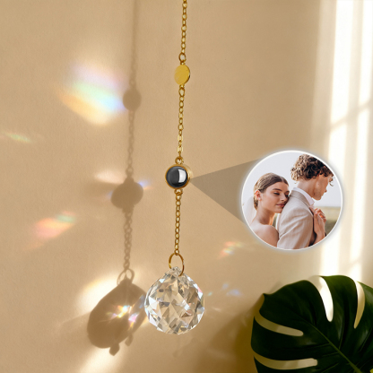 Personalized Sunburst Photo Otama Custom Projection Ornaments Gift for Christmas