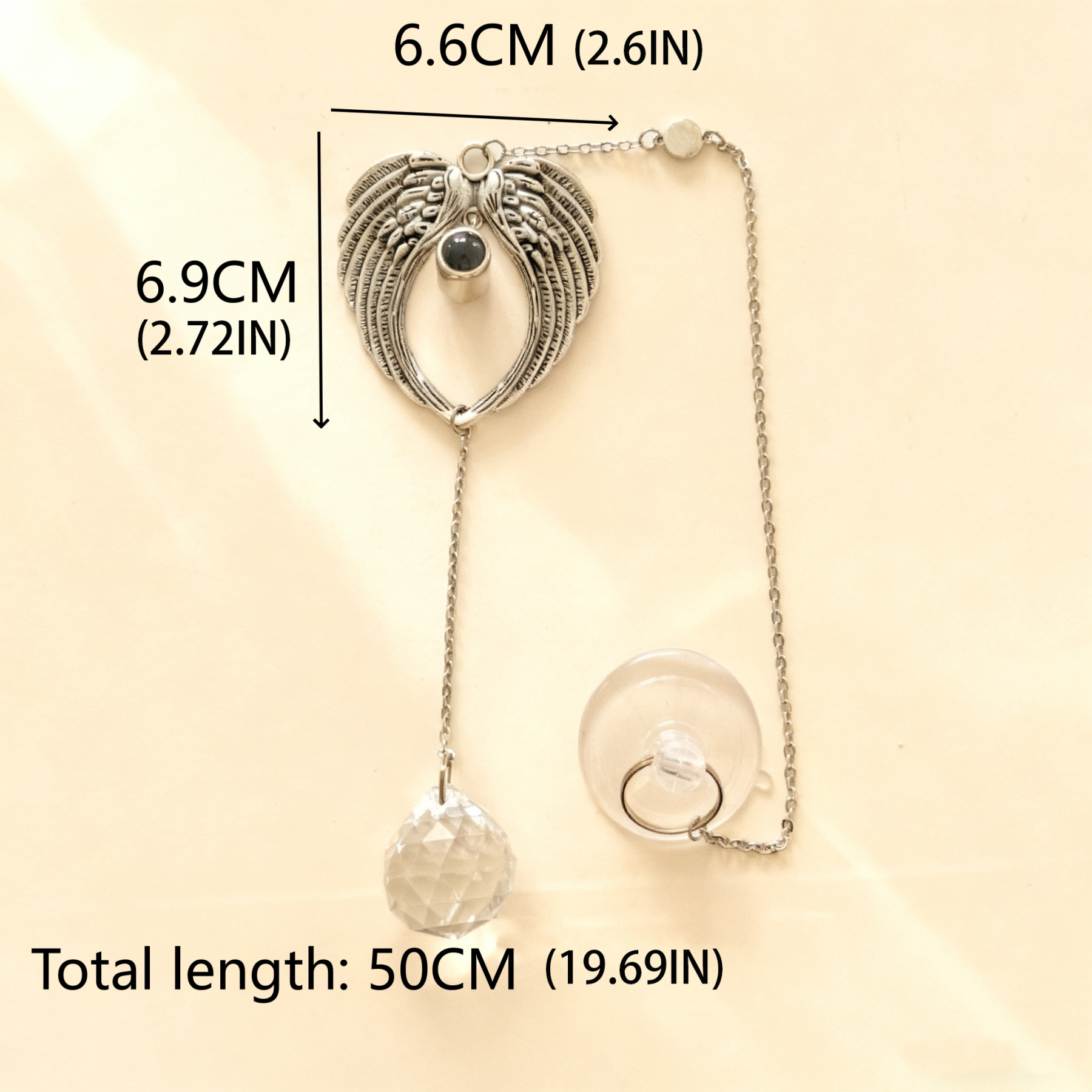 Personalized Angel Wings Photo Sun Catcher Custom Projection Ornaments Anniversary Gift for Christmas