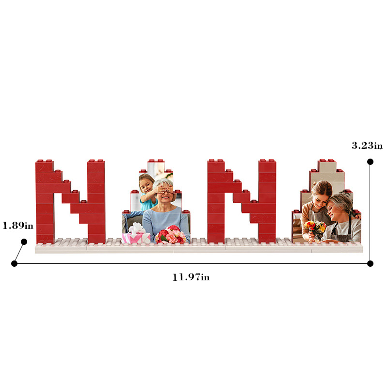 Custom Photo Building Brick Puzzle Personalized Building Block Gifts for Nana