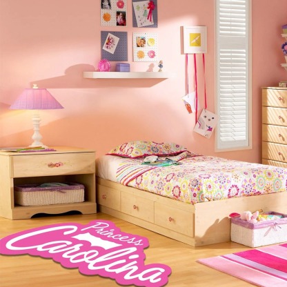 Custom Name Tufted Rug Punch Needle Personalized Kids Room Carpet Gift