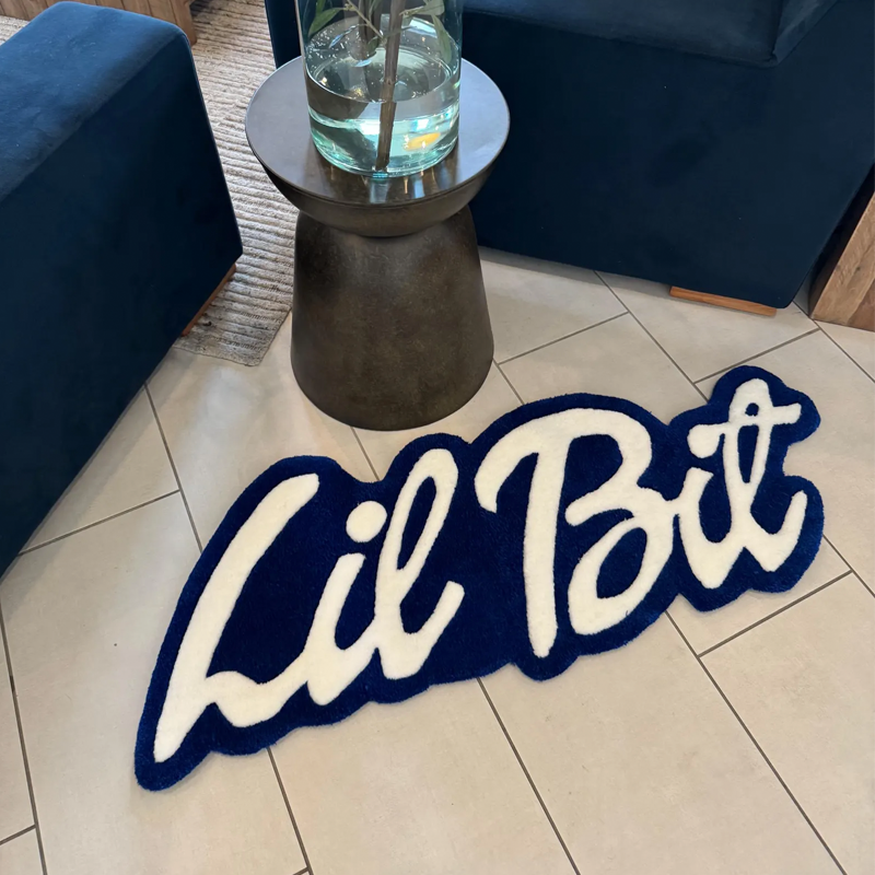 Custom Name Tufted Rug Punch Needle Personalized Kids Room Carpet Gift