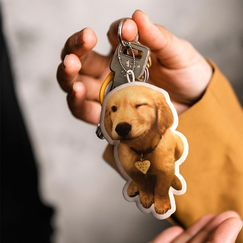 Custom 3D Photo Pillow Keychain Personalized Picture Printing Pet and Loved Ones Memorial Pillow Perfect Gift for Christmas