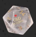 Custom Anniversary D20 Dice Personalized D&D Gift Marriage Dice Annive