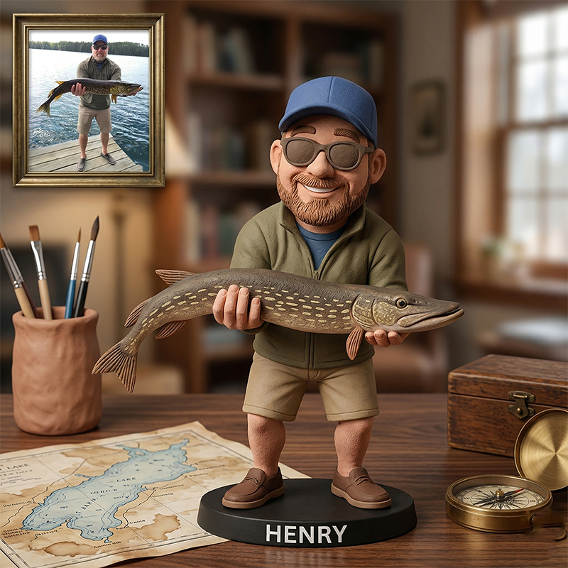 Handmade Custom Bobblehead From Photo | Personalized Bobblehead Gifts & Bobble Head Fish