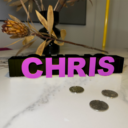 Personalized 3D Printed Letter Money Box Custom Name Two Colored Piggy Bank for Kids Unique First Savings Bank