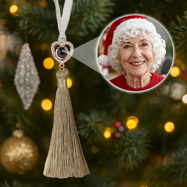 Personalized Angel Embrace Photo Projection Ornaments with Picture Inside MGem Ornament Christmas Memorial Gifts for Family