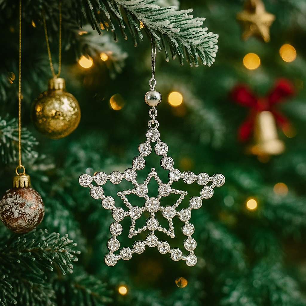 Personalized Photo Projection Snowflake Ornaments with Picture Inside Christmas Tree Decoration Gifts