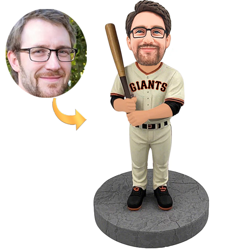 Handmade Custom Bobbleheads Baseball Player San Francisco Giants with Text